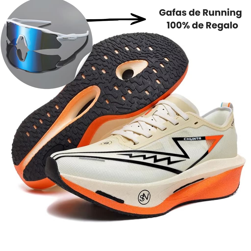 Tenis Chunta Carbon v3 + + Gafas de Running UV400 de Regalo